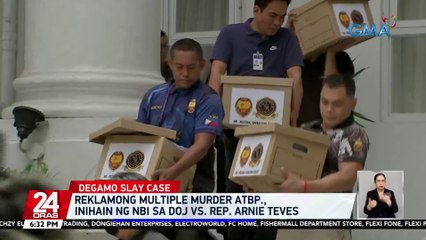 Télécharger la video: Reklamong multiple murder atbp., inihain ng NBI sa DOJ vs. Rep. Arnie Teves | 24 Oras