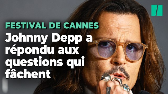 Au Festival de Cannes, Johnny Depp n’a pas tardé à devoir répondre aux questions qui fâchent