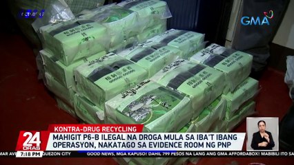Mahigit P6-B ilegal na droga mula sa iba't ibang operasyon, nakatago sa evidence room ng PNP | 24 Oras