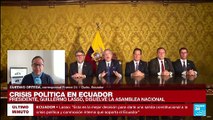 Informe desde Quito: qué sigue tras la orden de Lasso de disolver la Asamblea Nacional