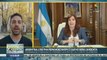 Vicepresidenta de Argentina ratifica que no será candidata a las elecciones