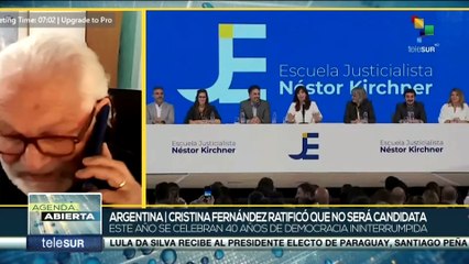 Lucero: El anuncio de CFK de no presentarse a la candidatura desconcertó a los peronistas