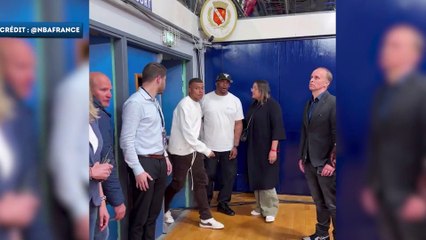 Mbappé rencontre la nouvelle superstar de la NBA Victor Wembanyama