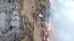 कचरा कबाड़ गोदाम में लगी आग, साढ़े तीन घंटे में बुझी, देखें वीडियो