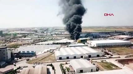 Adana'da OSB'deki bir gıda fabrikasında yangın