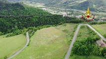 Maltempo Toscana, la frana di Marradi