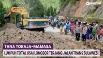 Tana Toraja-Mamasa Lumpuh Total Usai Longsor Terjang Jalan Trans Sulawesi