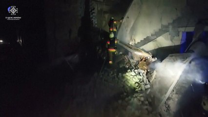 Aftermath of overnight missile strike on Ukraine's Mykolaiv