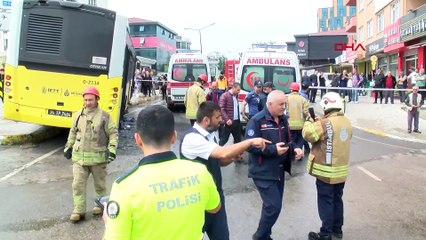 İETT otobüsü TIR'la çarpıştı! 2'si ağır 5 yaralı