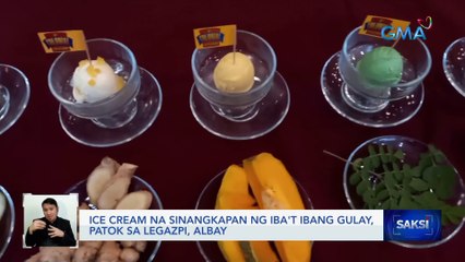 Ice cream na sinangkapan ng iba't ibang gulay, patok sa Legazpi, Albay | Saksi
