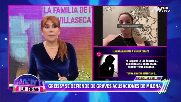 Greissy Ortega anuncia que vuelve al Perú tras denuncia de Milena Zárate.