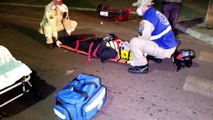 Motociclista fica ferido em acidente no Cascavel Velho