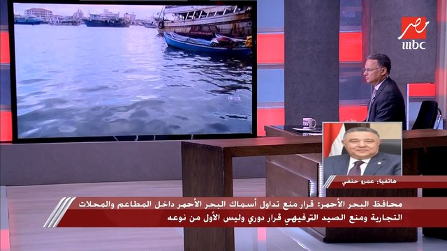 محافظ البحر الأحمر: قرار منع تداول أسماك البحر الأحمر داخل المطاعم والمحلات التجارية ومنع الصيد الترفيهي قرار دوري وليس الأول من نوعه