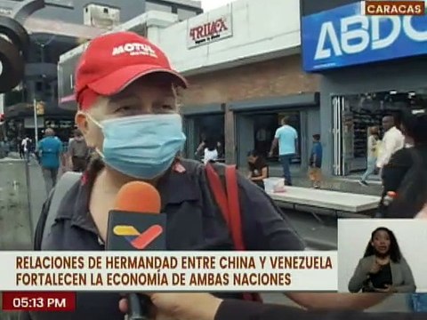 Pueblo caraqueño expresa su opinión sobre los lazos de cooperación entre China y Venezuela