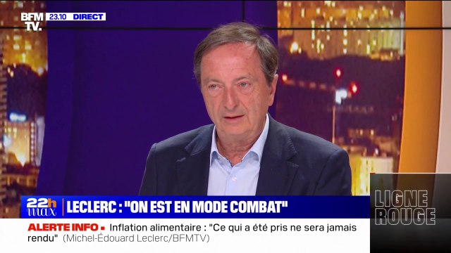 Renégociation des prix de l'alimentaire: Il va y avoir plus de promos, plus de rabais, cette négociation, il ne faut pas lui donner un impact considérable pour Michel-Édouard Leclerc