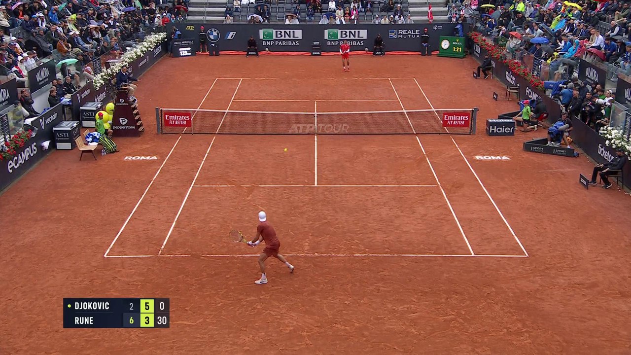 Djokovic v Rune | ATP Italian Open | Match High...
