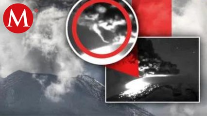 Explosión en el volcán Popocatépetl arrojó material volcánico incandescente