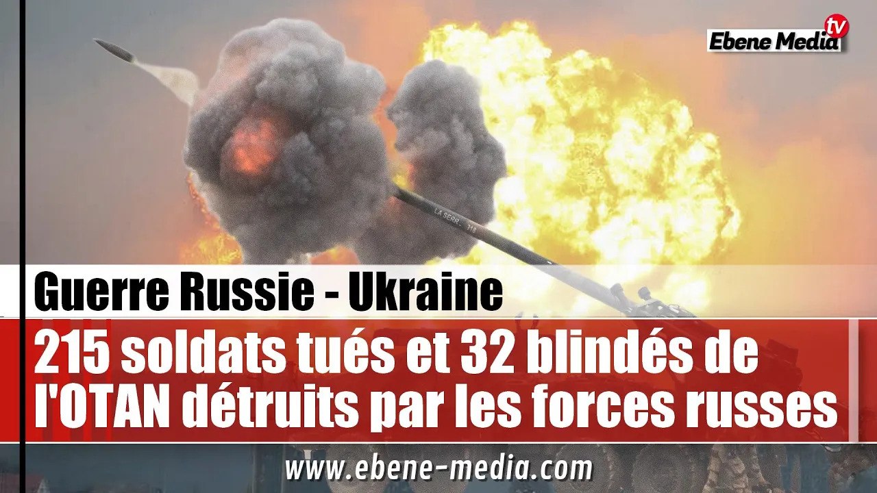 215 soldats tués et 32 blindés de l'OTAN : L'armée russe écrase l'offensive ukrainienne