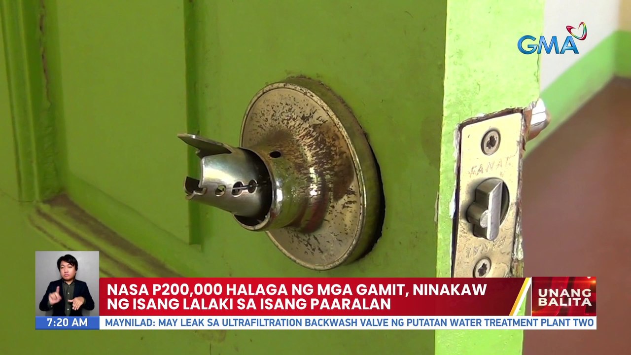 Nasa P200,000 halaga ng mga gamit, ninakaw ng isang lalaki sa isang paaralan | UB