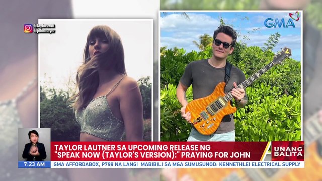 Taylor Lautner sa upcoming release ng Speak Now (Taylor's Version): Praying for John | UB