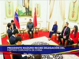 Presidente Nicolás Maduro recibe a delegados del Partido Comunista de China en el Palacio Miraflores