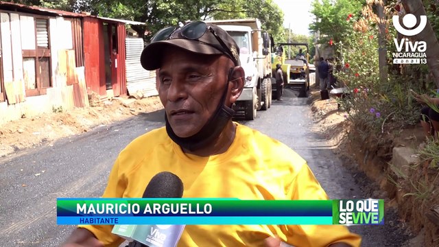 Supervisan proyecto de mejoramiento vial en el barrio Arges Sequeira