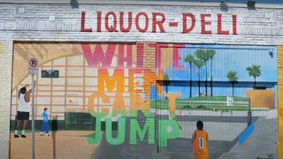 White Men Can't Jump Tribute Mural by Artist Showzart