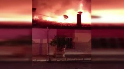 Burdur'da ev yangını