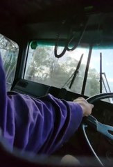 Condamine farmer Jake Hamilton accidently films his bumpy 70kh/hr drive on the Condamine Highway