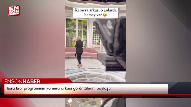 Esra Erol programının kamera arkası görüntülerini paylaştı