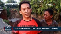 Jalan Penghubung Kabupaten Tergerus Longsor