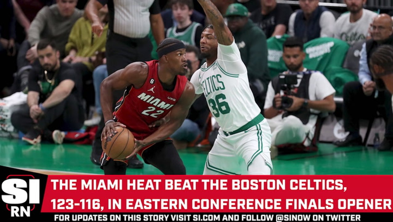 Miami Beats Boston, 123-116, in Eastern Conference Finals Opener