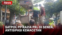 Picu Kemacetan, Belasan PKL di Senen Dirazia Satpol PP