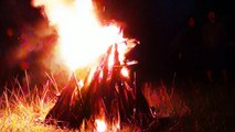 CAMPFIRE AND RIVER NIGHT AMBIENCE (Nature White Noise For Sleeping, Studying, And Relaxation)