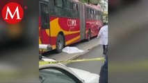Mujer pierde la vida tras ser atropellada por Metrobús en estación Centro México