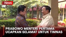 Menhan Prabowo Subianto Bertemu Erick Thohir, Beri Selamat Timnas Indonesia Raih Emas