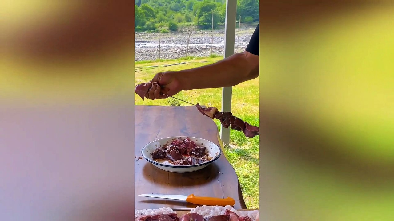 A UNIQUE DISH Cooking Lamb Intestines Kokorets in Azerbaijani style