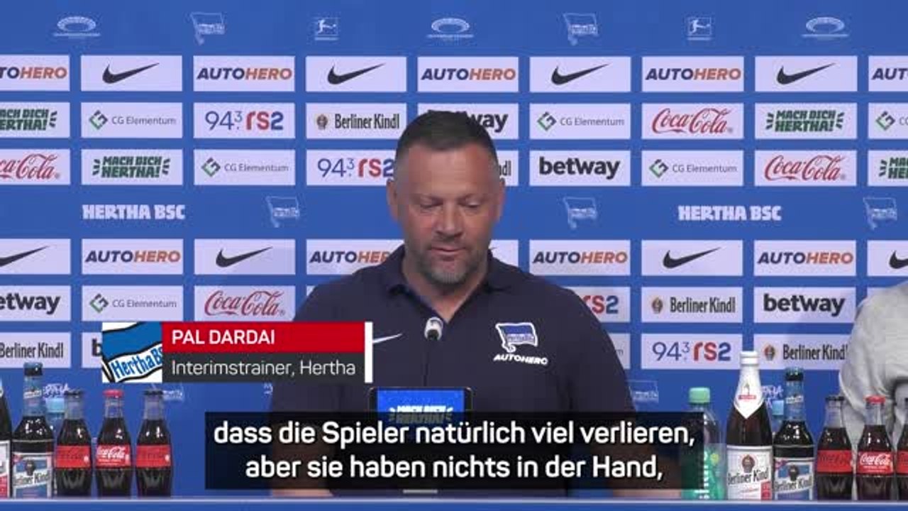 Dardai vor BL-Endspiel: 'Irgendwie nicht schön'