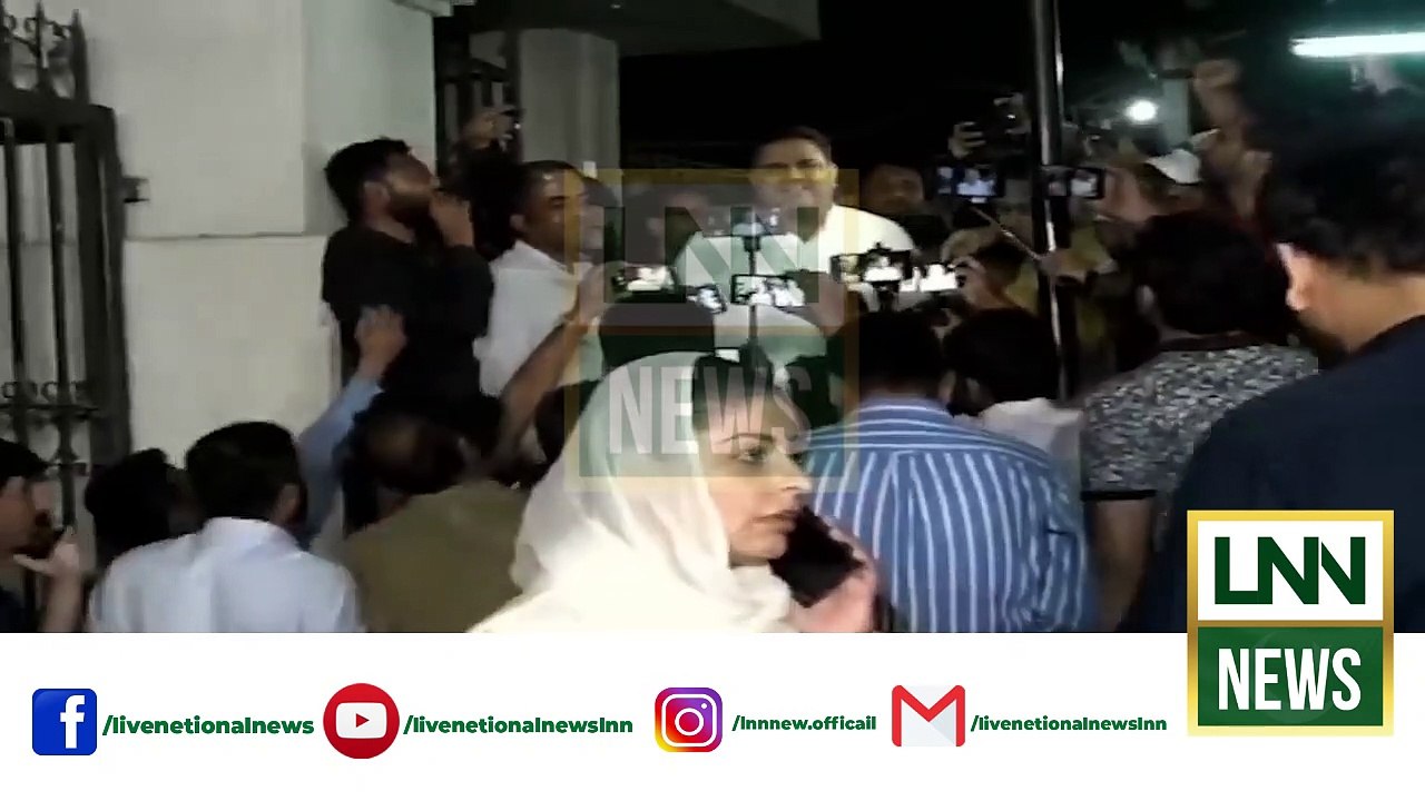 Watch!! Exclusive Video of Hiba Fawad Saving Fawad Ch from Arrest | Lnn