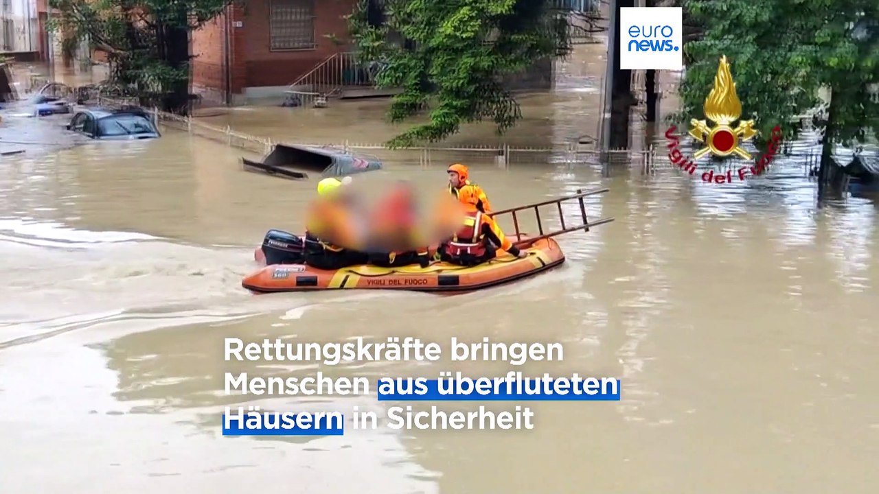 Nach extremen Regenfällen: Weiterhin höchste Alarmstufe im Norden Italiens