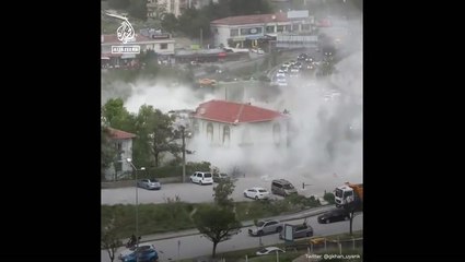Watch: Sofa flies through sky as powerful winds hit Turkey