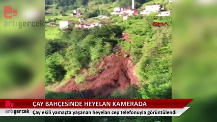 Descargar video: Çay ekili alanda heyelan, görüntüler cep telefonu kamerasına yansıdı