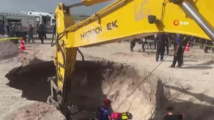 İş makinesiyle göçük altında kalan operatör hayatını kaybetti