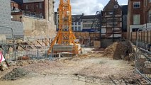 Construction works at former Debenhams in Northampton