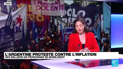 Argentine : des milliers de personnes manifestent contre l'inflation