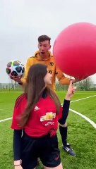 The best funny videos   MULTI-BAL_CHALLENGE_⚽️ shorts videos 