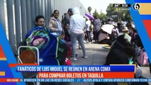 Fans de Luis Miguel acampan en taquilla para comprar boletos