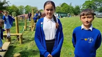 Trim trail opens at Burgh school