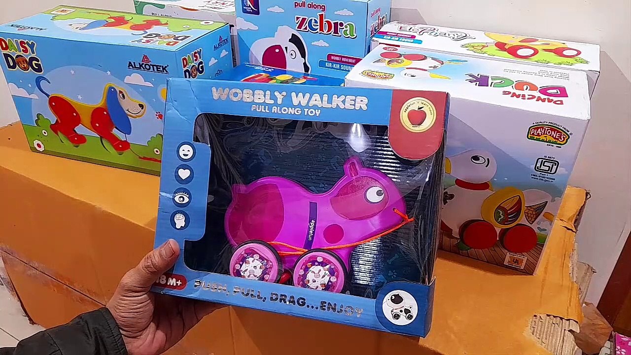 Mega Unboxing and Review of pull along toys for babyshower gifts