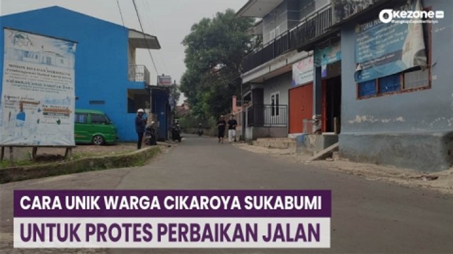 Protes Perbaikan Jalan di Cikaroya Sukabumi, Warga Bandingkan Aspal yang Tipis dengan Bala-Bala